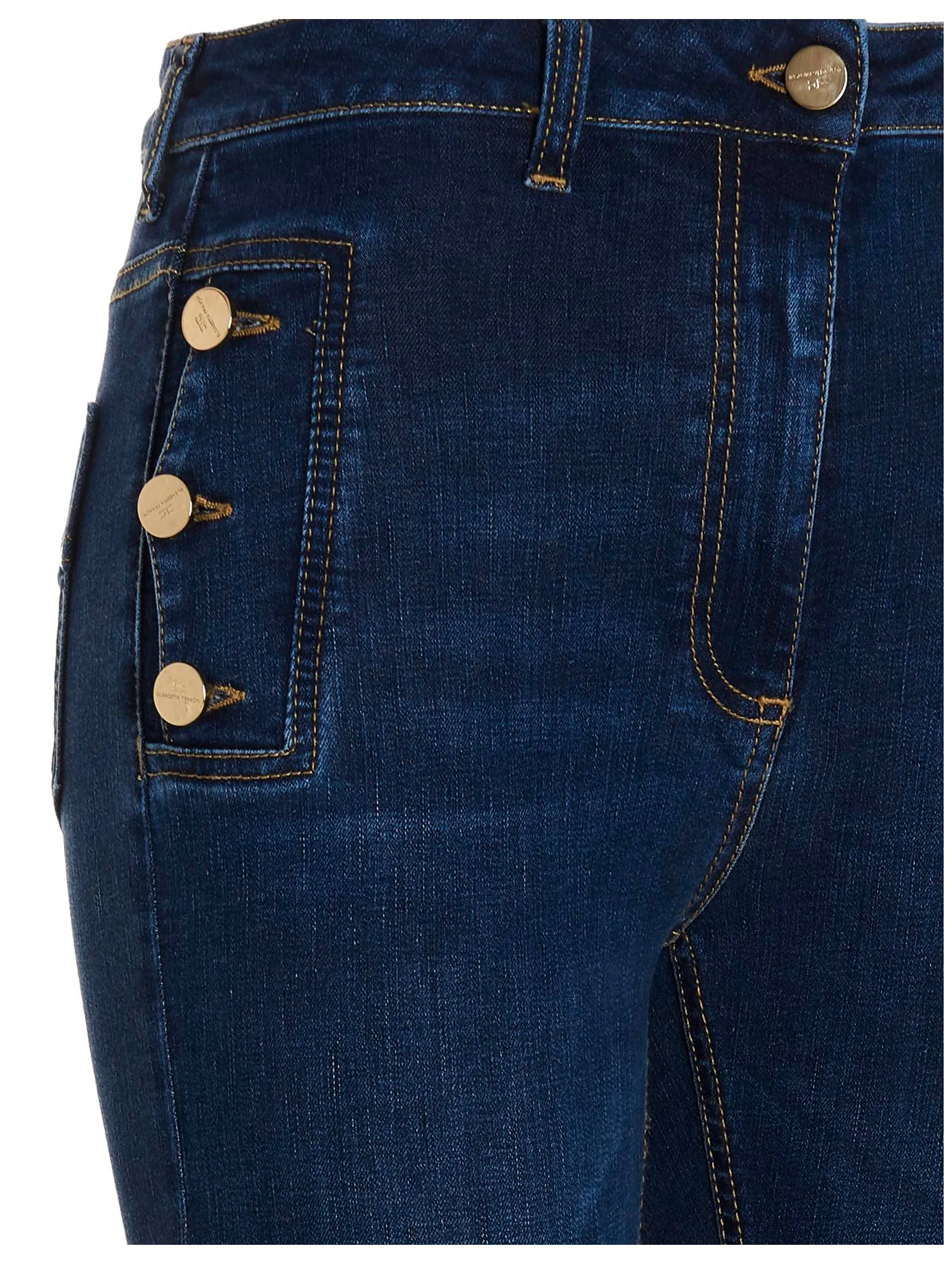 Elisabetta Franchi Buttoned Skinny Jeans