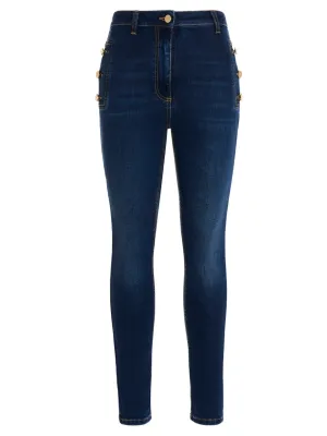 Elisabetta Franchi Buttoned Skinny Jeans