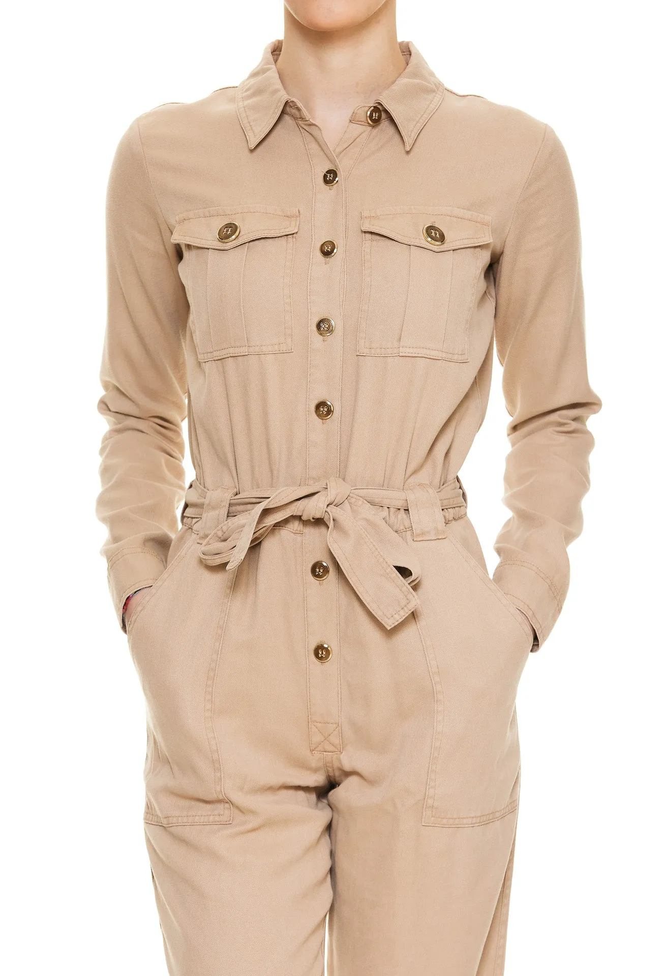 Elisabetta Franchi Full Denim Jumpsuit