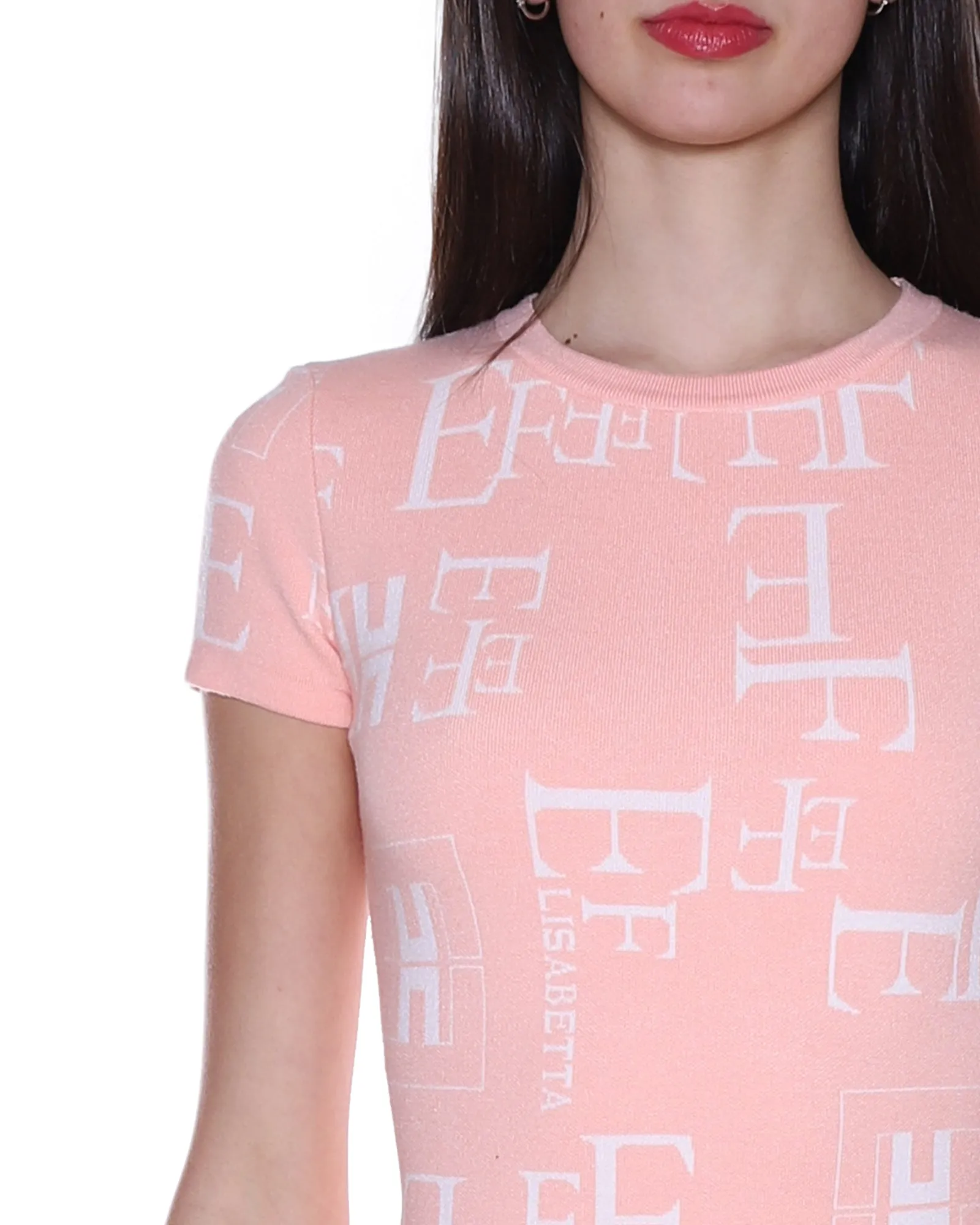Elisabetta Franchi Monogram Mini Dress