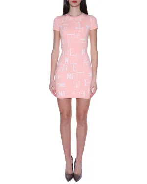Elisabetta Franchi Monogram Mini Dress