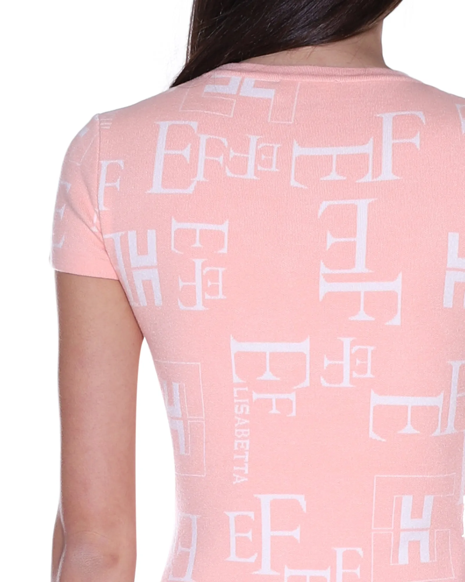 Elisabetta Franchi Monogram Mini Dress