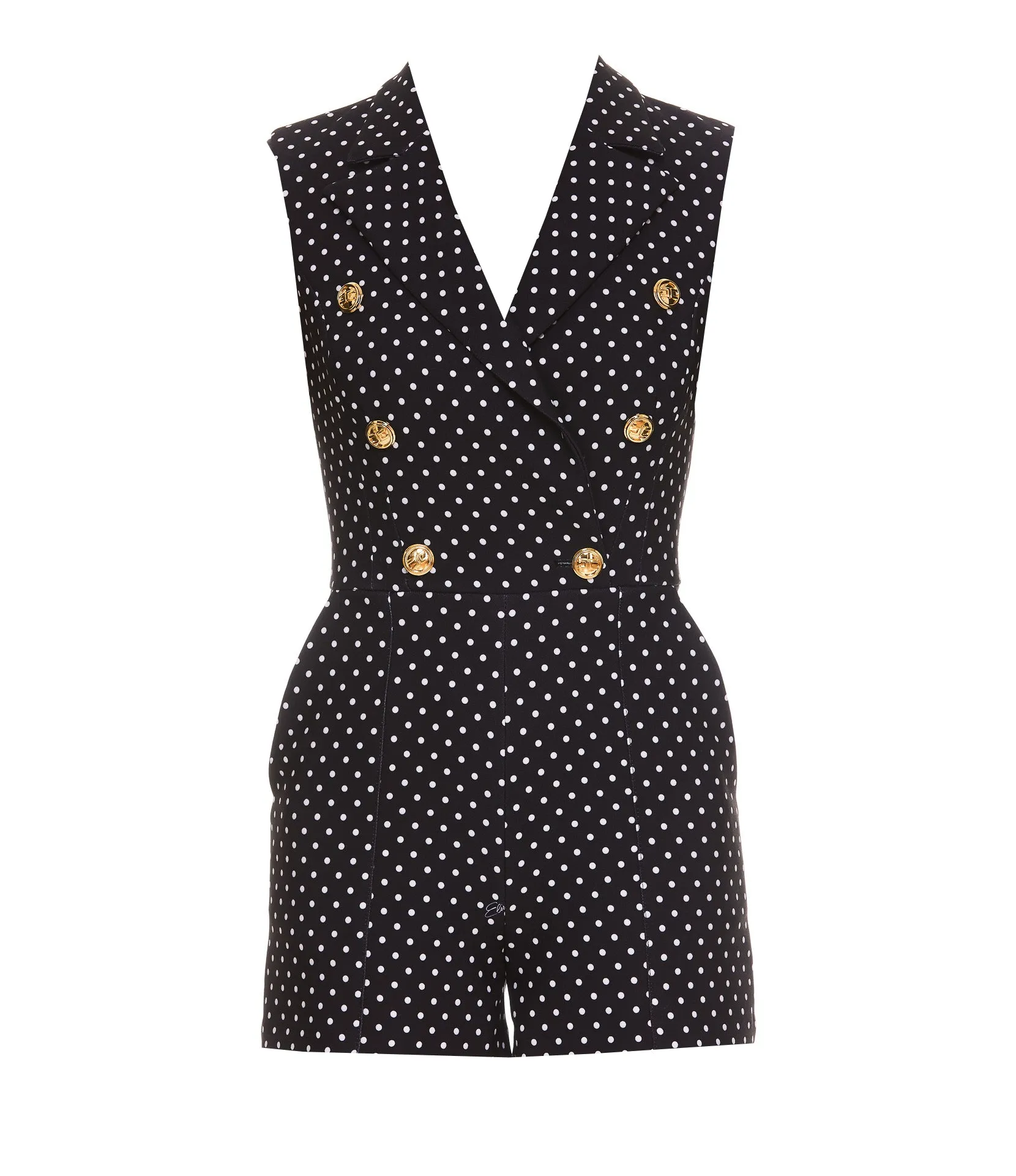 Elisabetta Franchi Polka Dot Print Jumpsuit