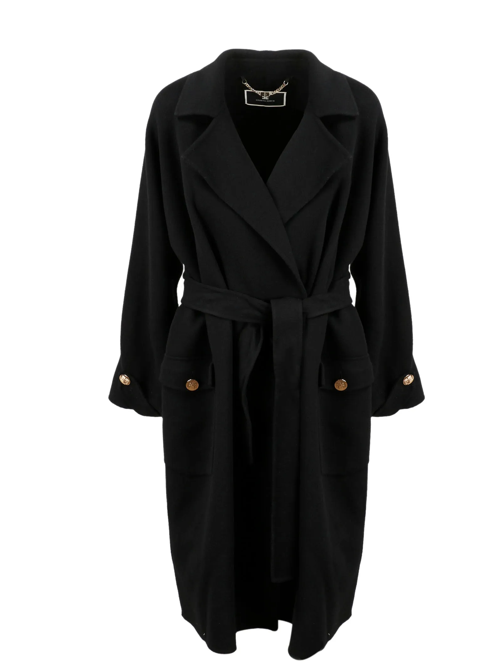Elisabetta Franchi Wrap-Over Coat