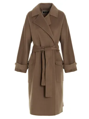 Elisabetta Franchi Wrap-Over Coat