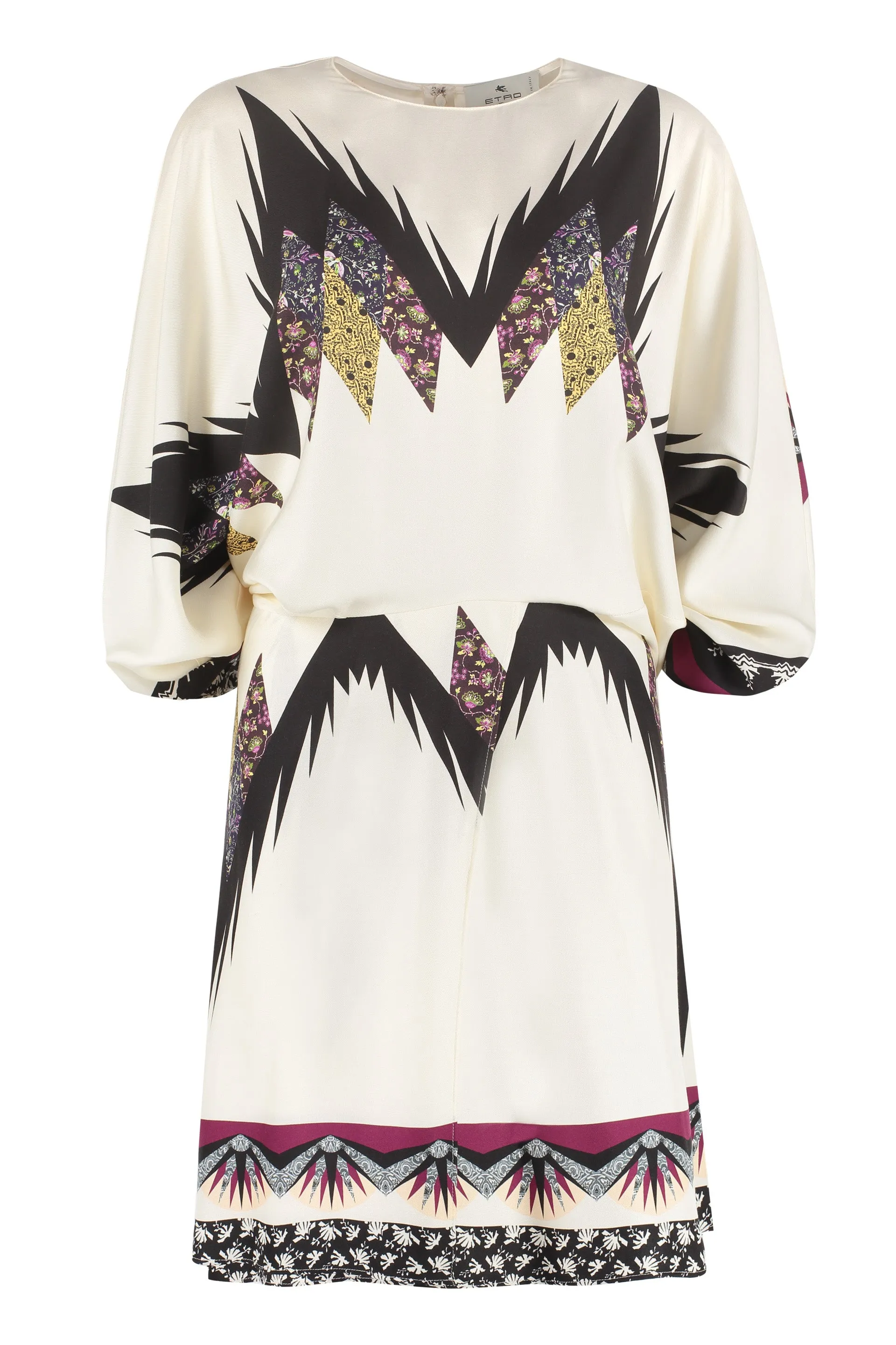 Etro Abstract Printed Crewneck Dress
