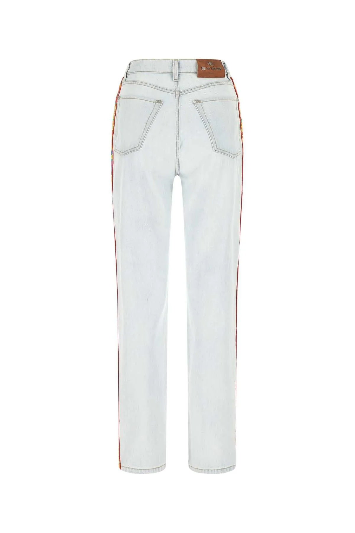 Etro Embroidered Edge Ripped Jeans