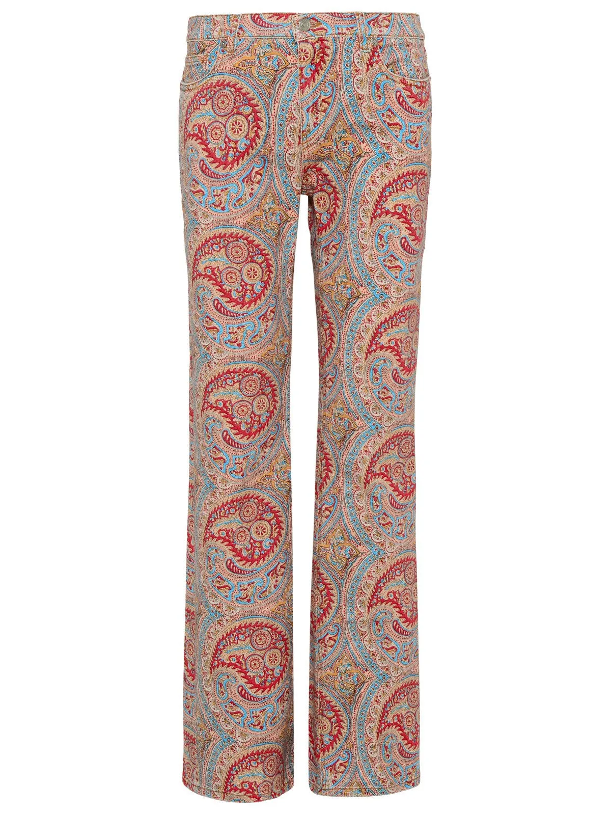 Etro Paisley Printed Mid Rise Jeans