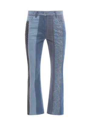 Etro Patchwork Flared Jeans