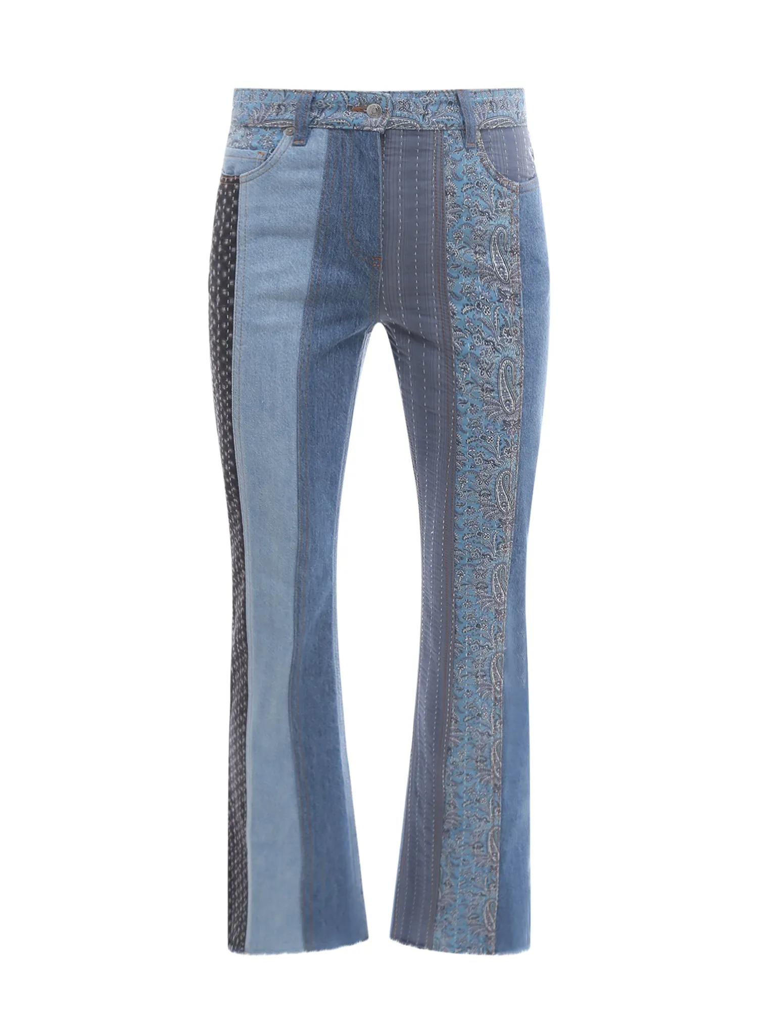 Etro Patchwork Flared Jeans
