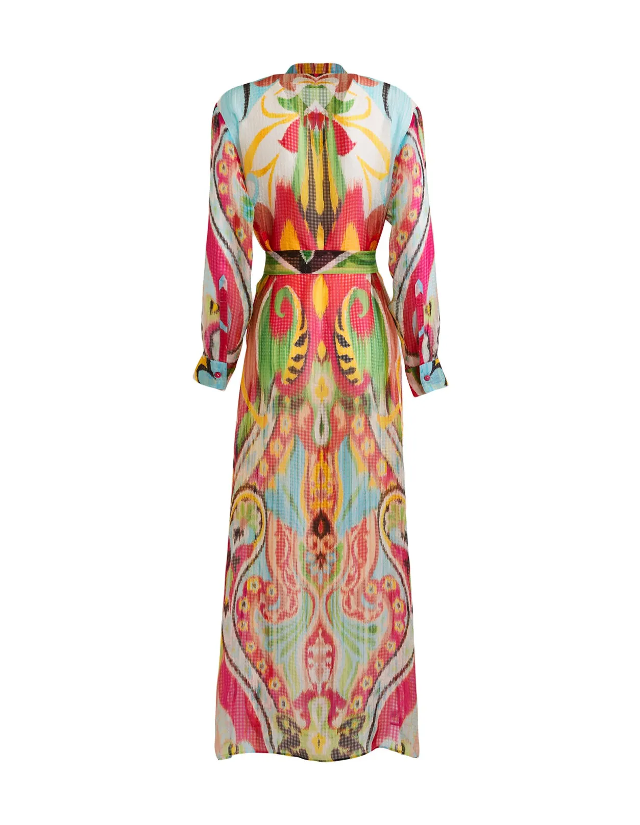 Etro Printed Belted Maxi Dress