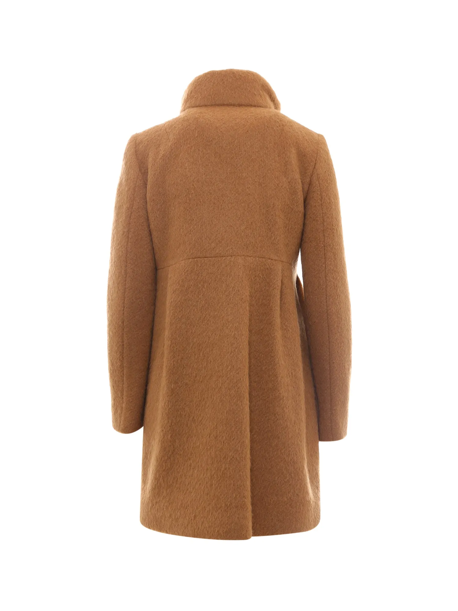 Fay Single Breasted High Neck Coat