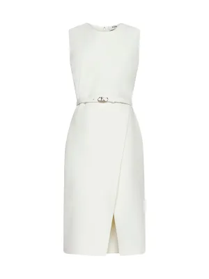 Fendi Belted Sleeveless Crewneck Dress
