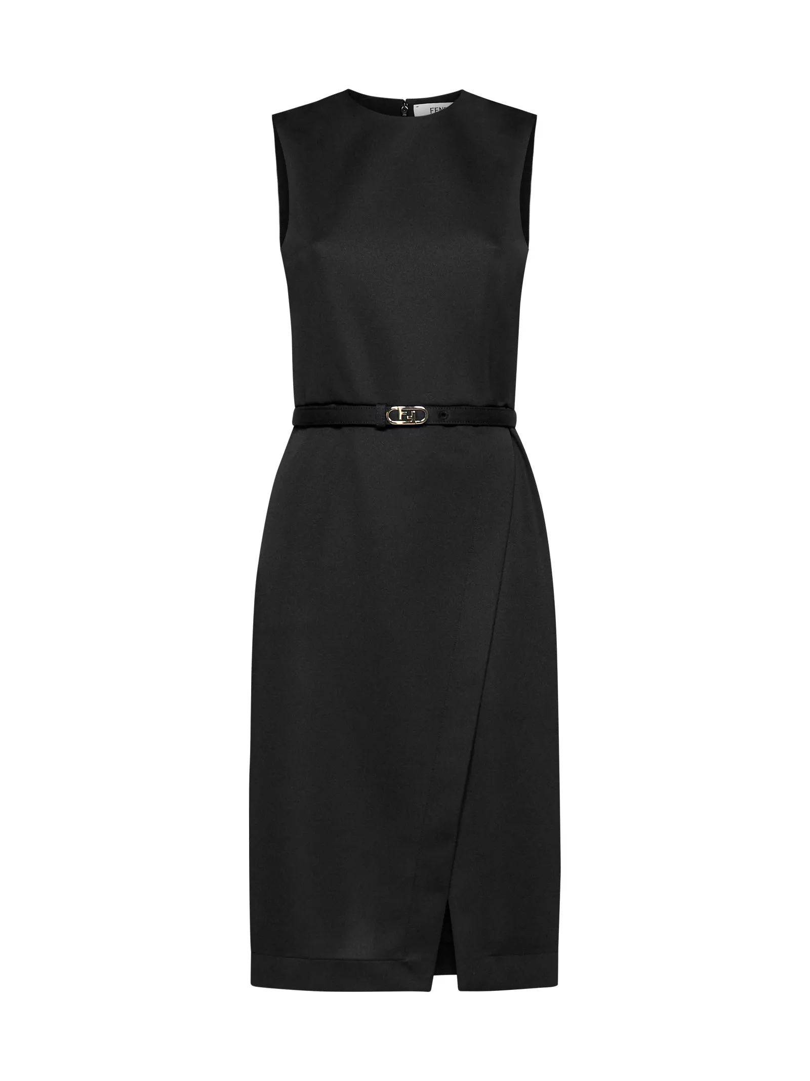 Fendi Belted Waist Sleeveless Dress