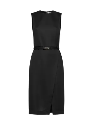Fendi Belted Waist Sleeveless Dress