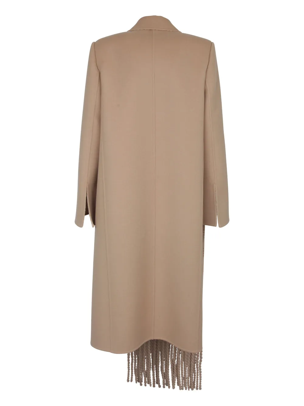 Fendi Fringed Double-Breasted Coat