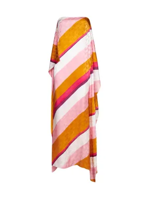 Fendi Striped Asymmetric Dress