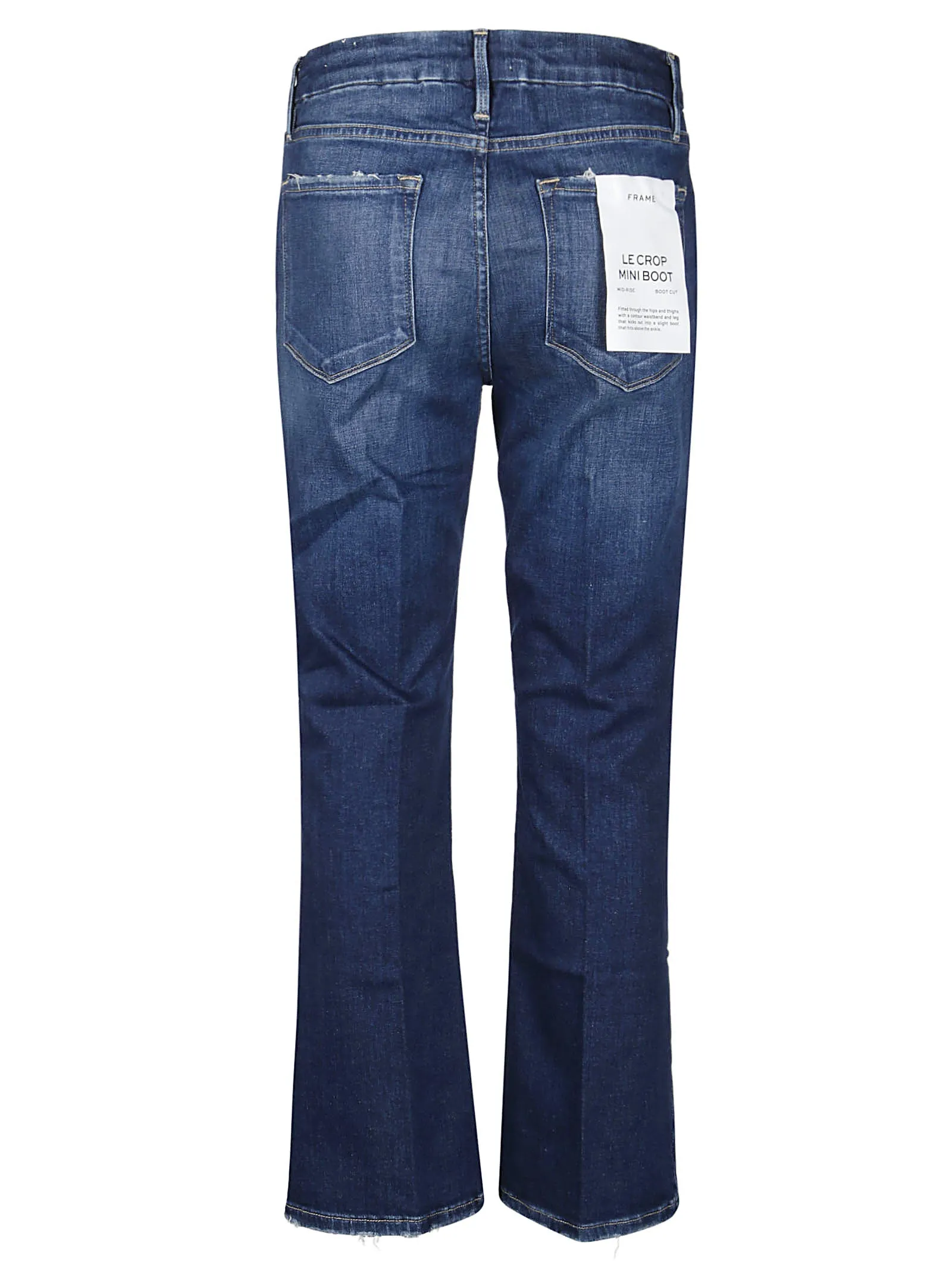 Frame Buttoned Flared Jeans