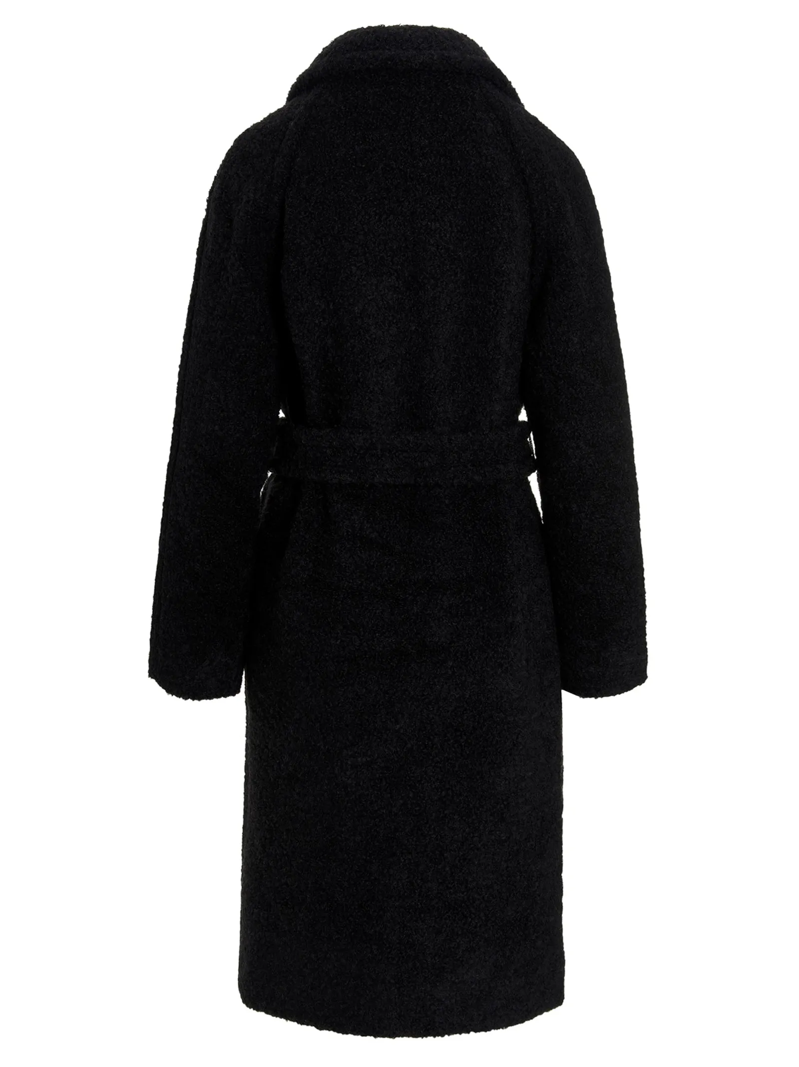 Ganni Boucle Belted Wrap Coat
