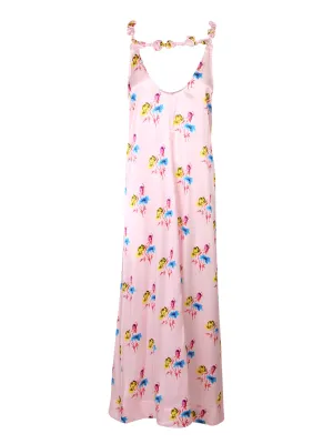 Ganni Floral Printed Midi Dress