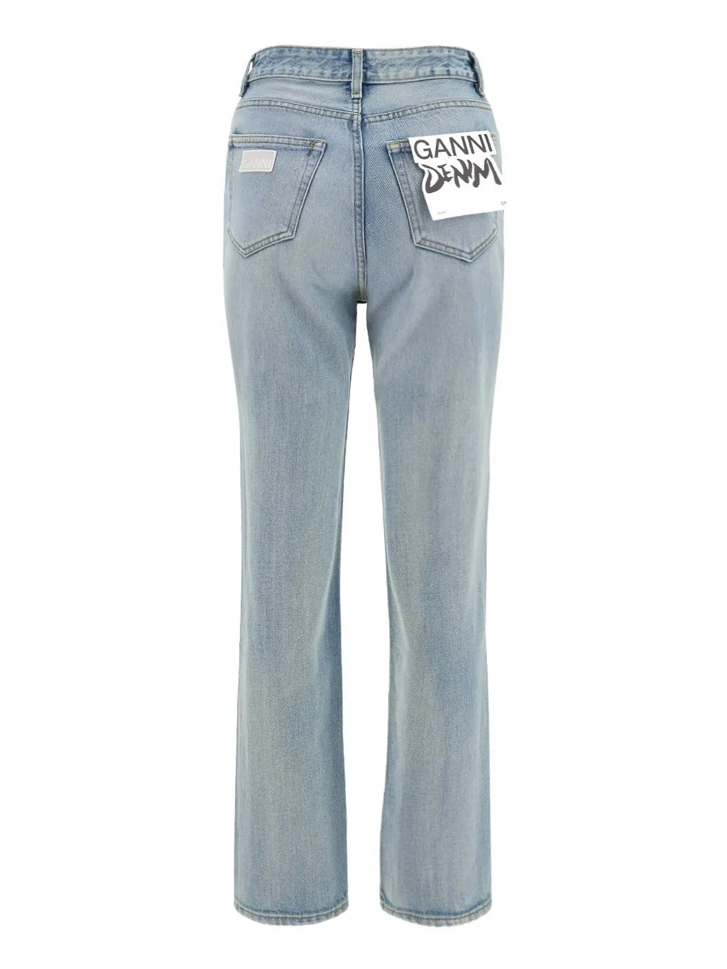 Ganni Straight-Leg Buttoned Jeans