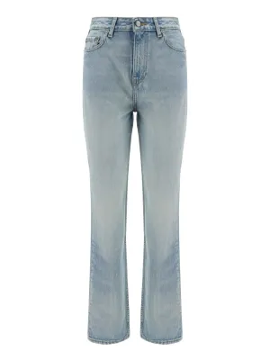 Ganni Straight-Leg Buttoned Jeans