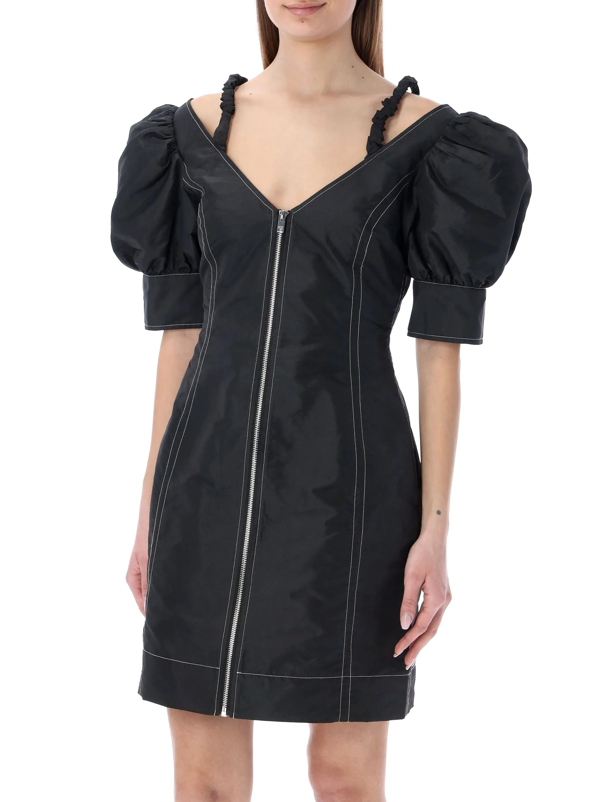 Ganni Zipped Mini Dress
