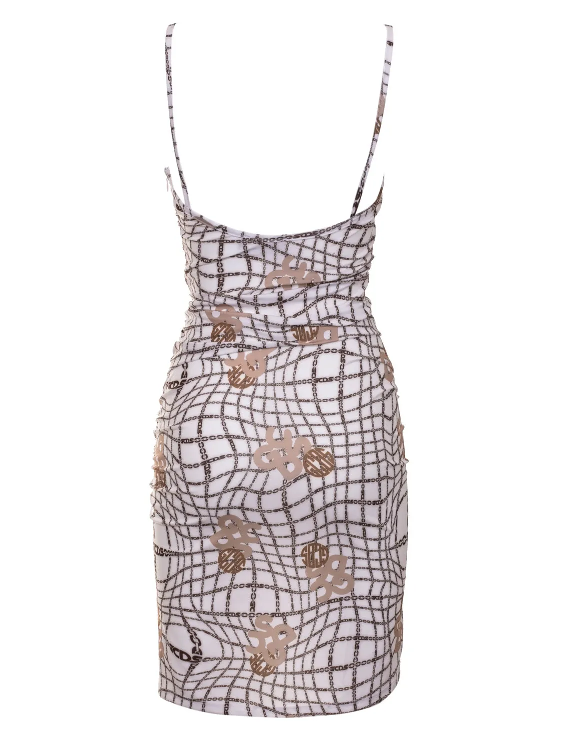 GCDS Chain Printed Mini Dress