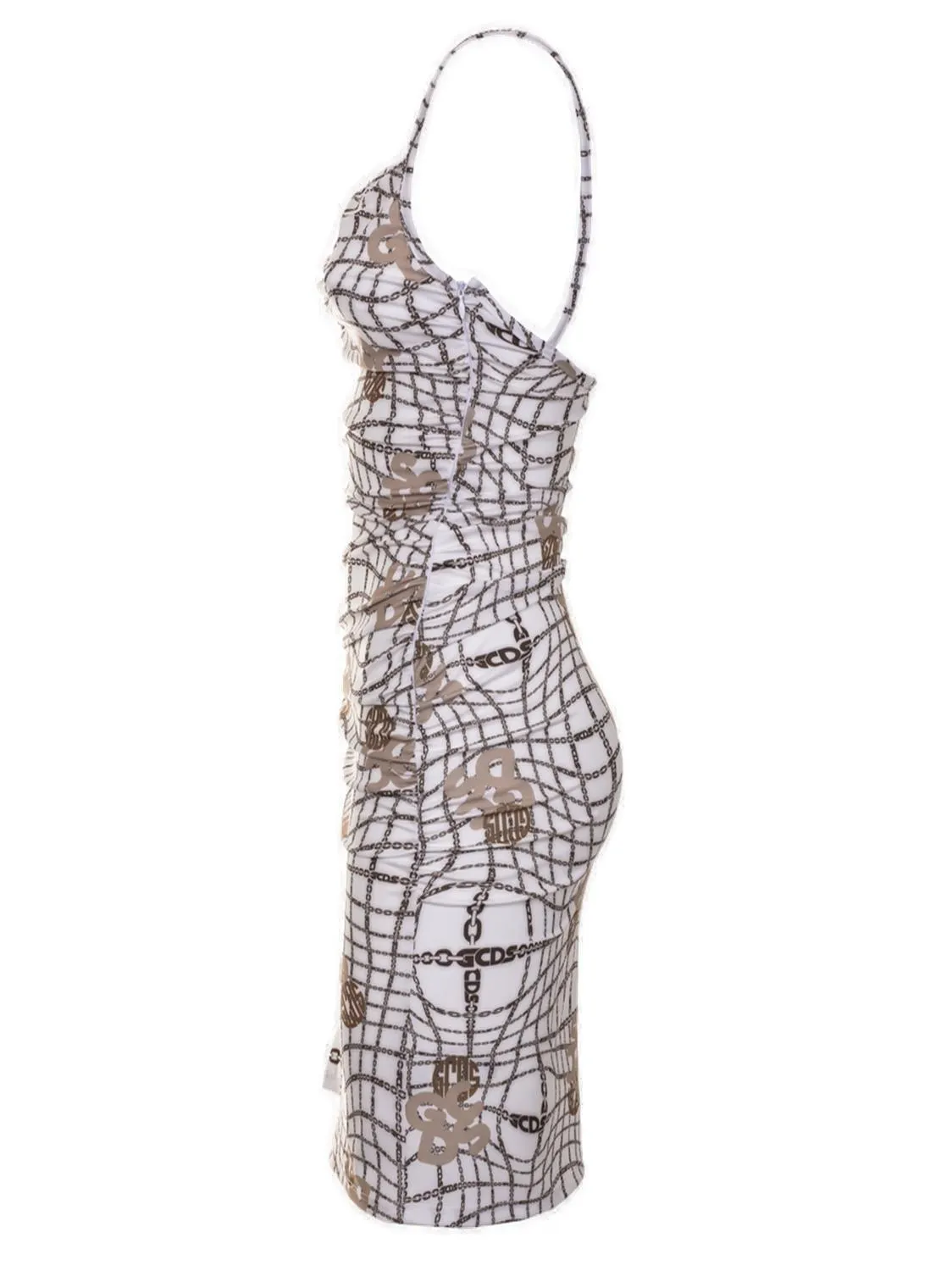 GCDS Chain Printed Mini Dress