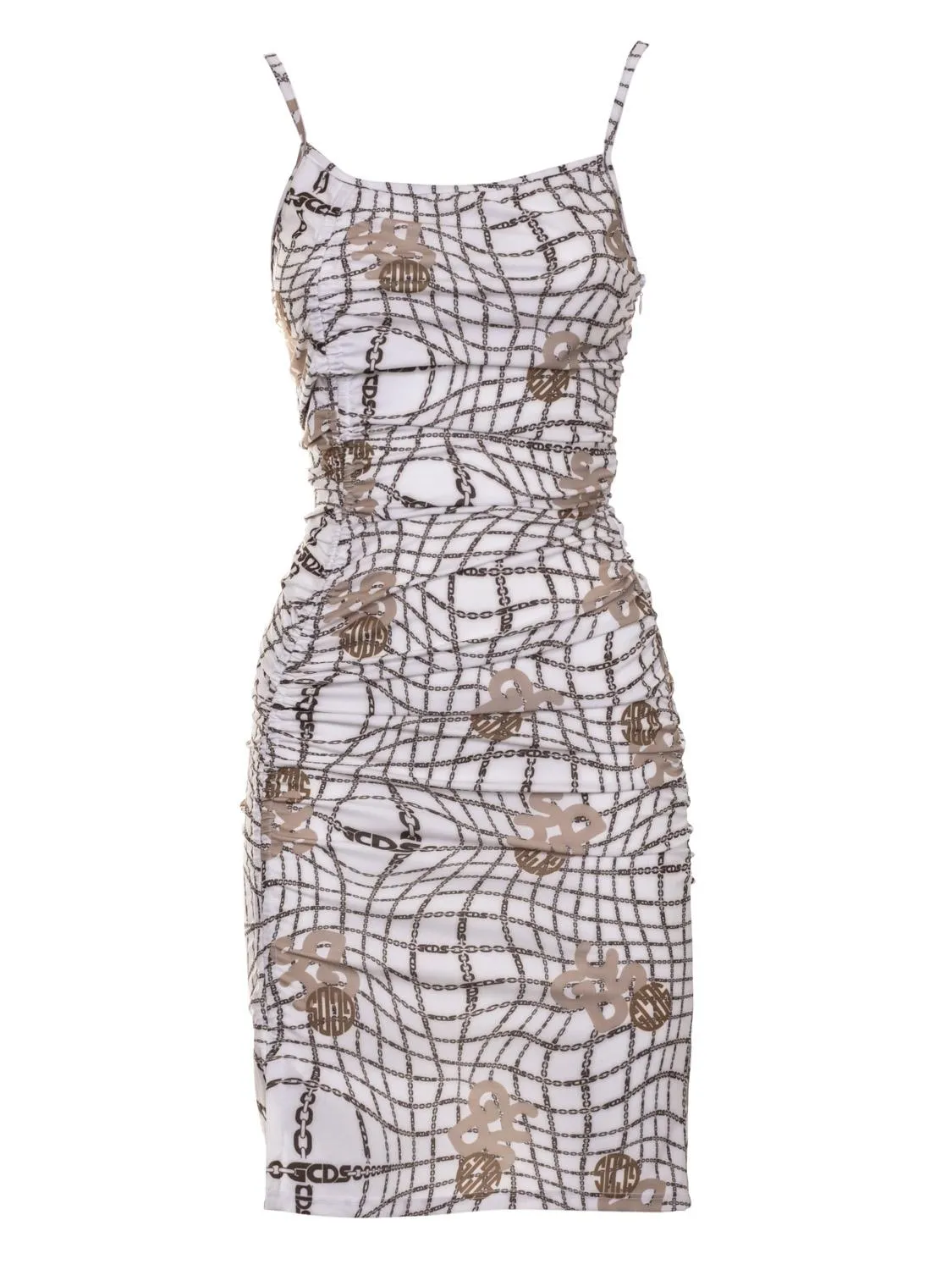 GCDS Chain Printed Mini Dress