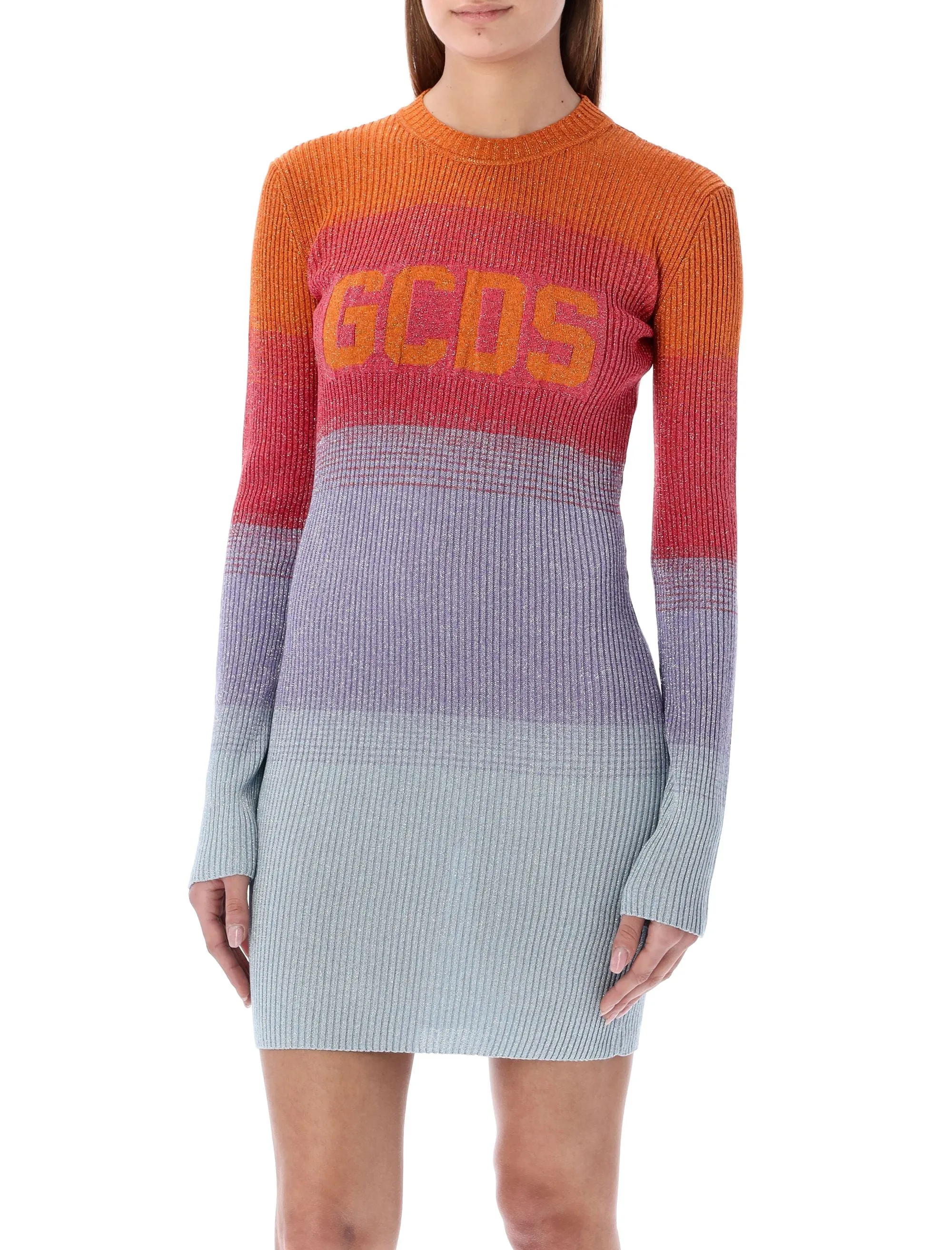 GCDS Logo Intarsia Mini Dress