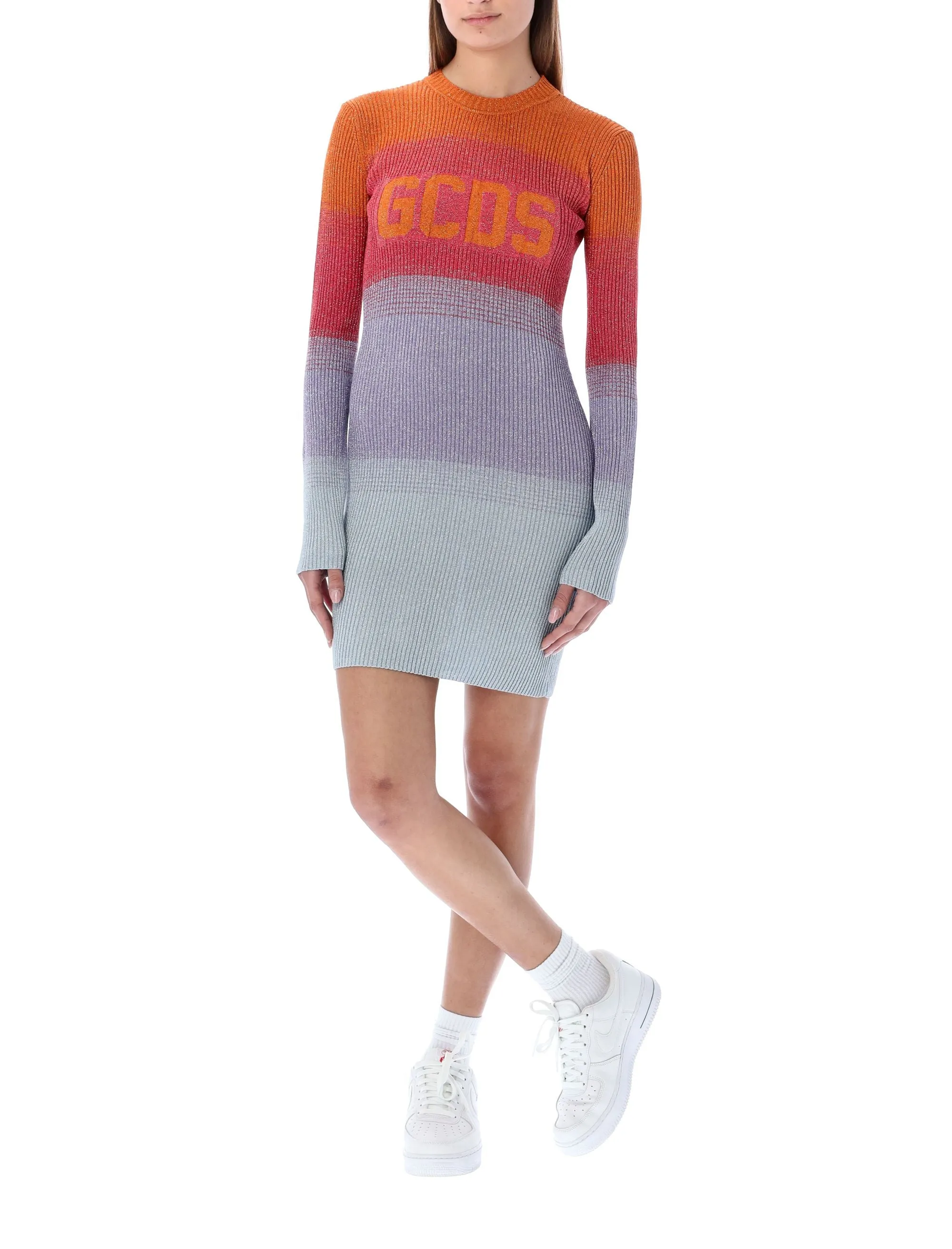 GCDS Logo Intarsia Mini Dress