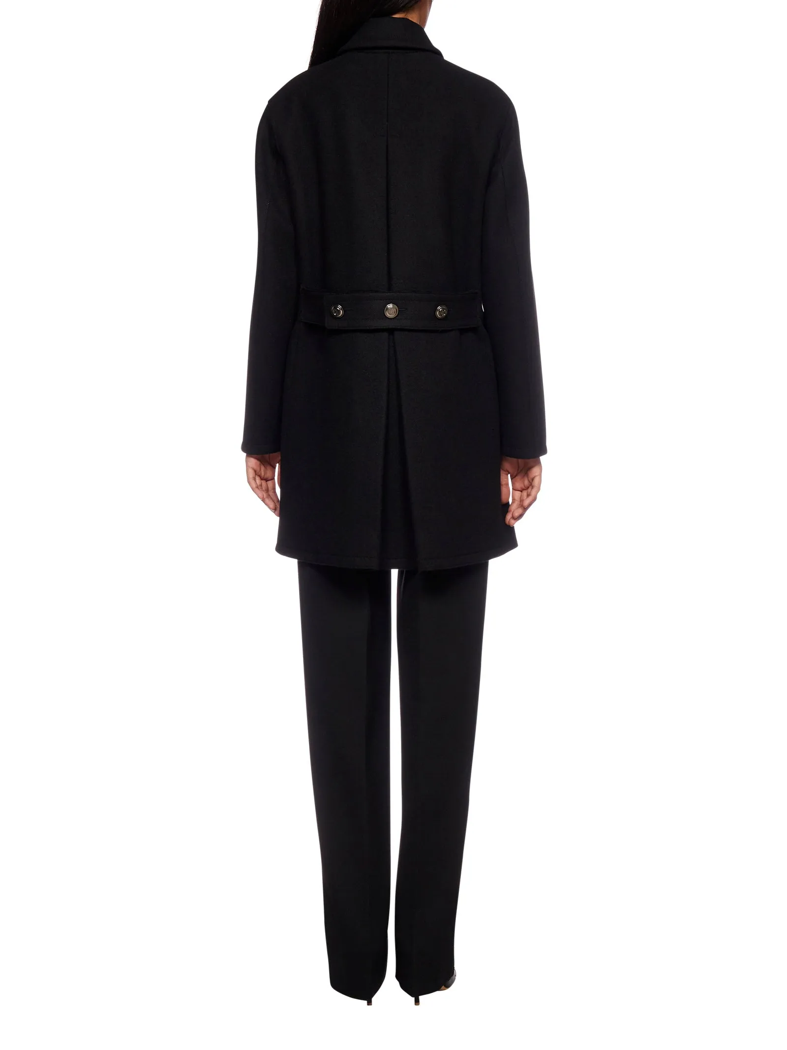 Giorgio Armani Double-Breasted Thigh Length Coat