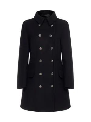 Giorgio Armani Double-Breasted Thigh Length Coat