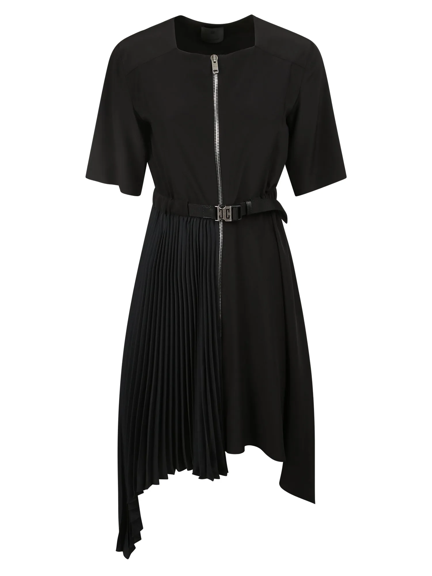 Givenchy Asymmetric Zipped Crewneck Dress