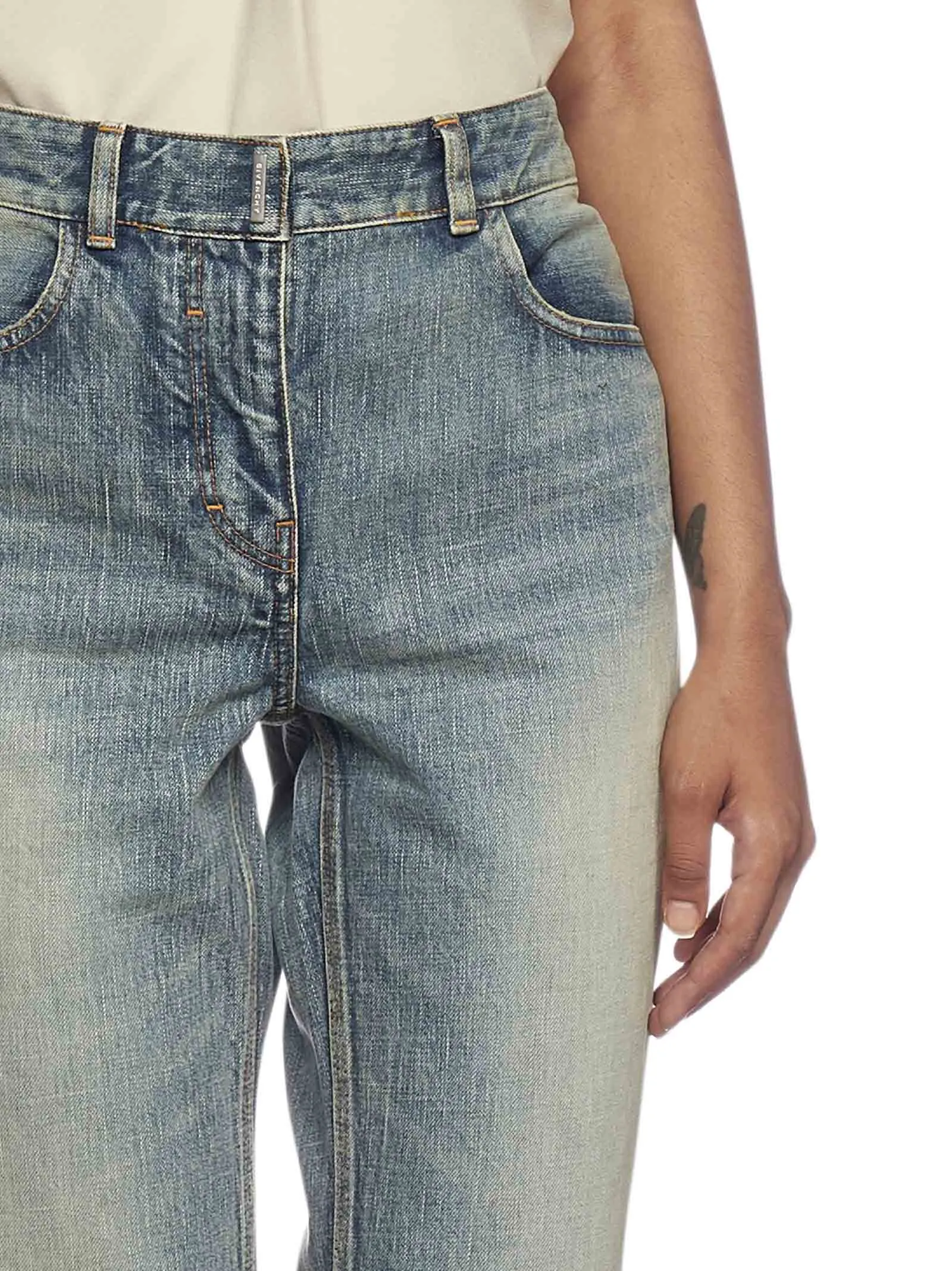 Givenchy Vintage Effect Straight Jeans