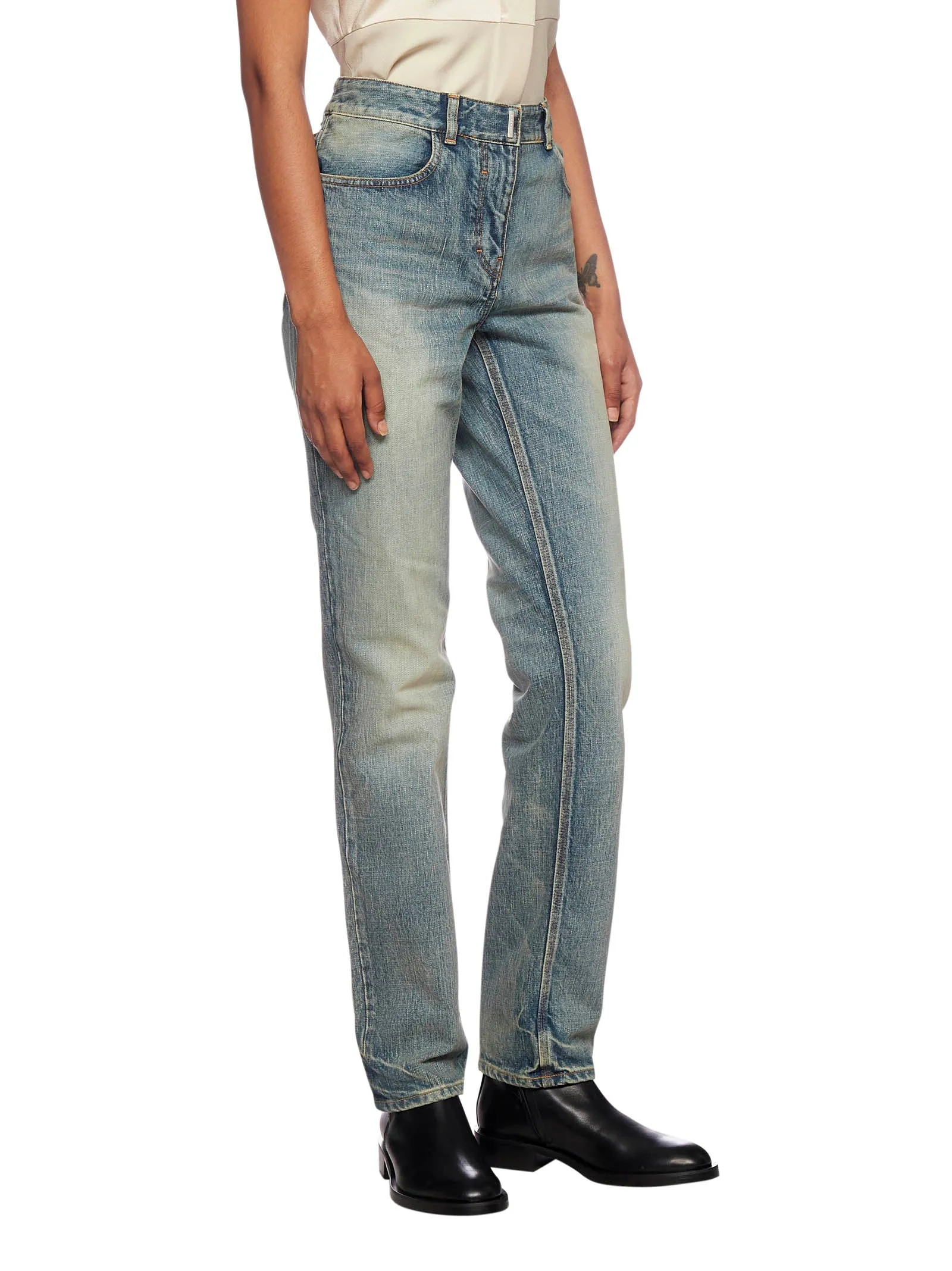 Givenchy Vintage Effect Straight Jeans