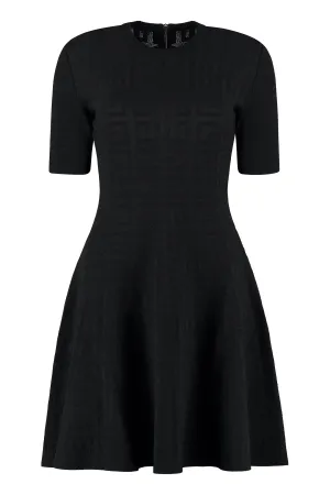 Givenchy4G Jacquard Flared Mini Dress