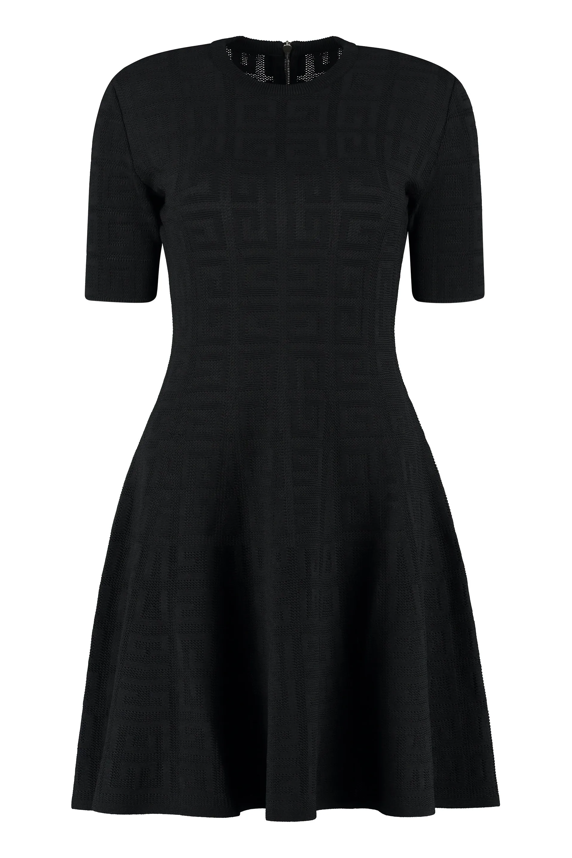 Givenchy4G Jacquard Flared Mini Dress