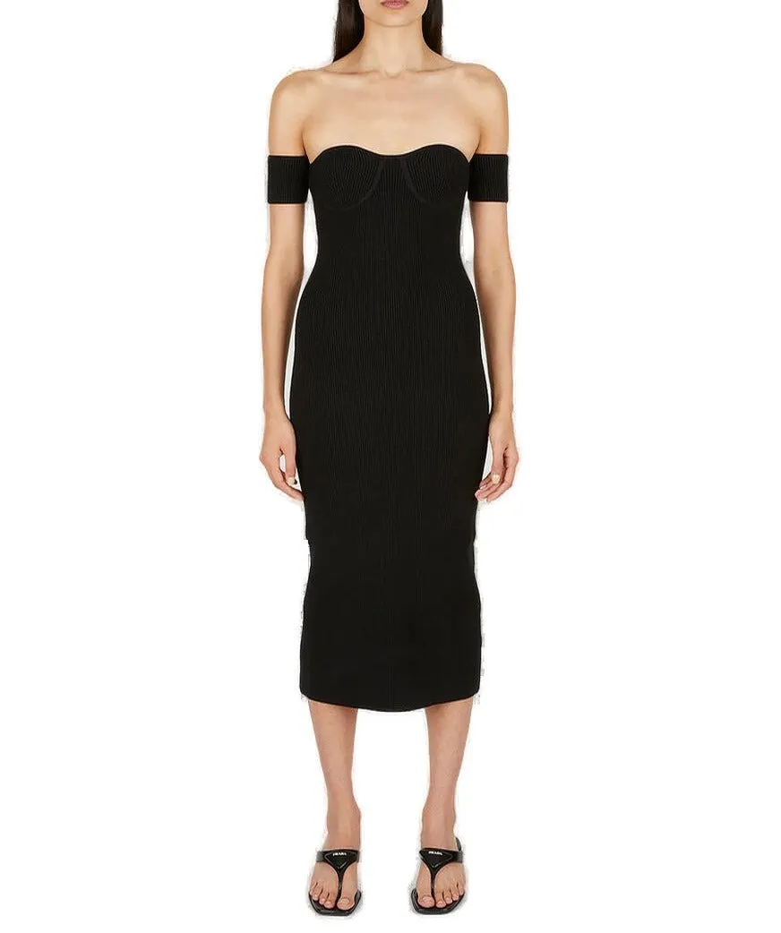 Helmut Lang Contour Midi Dress