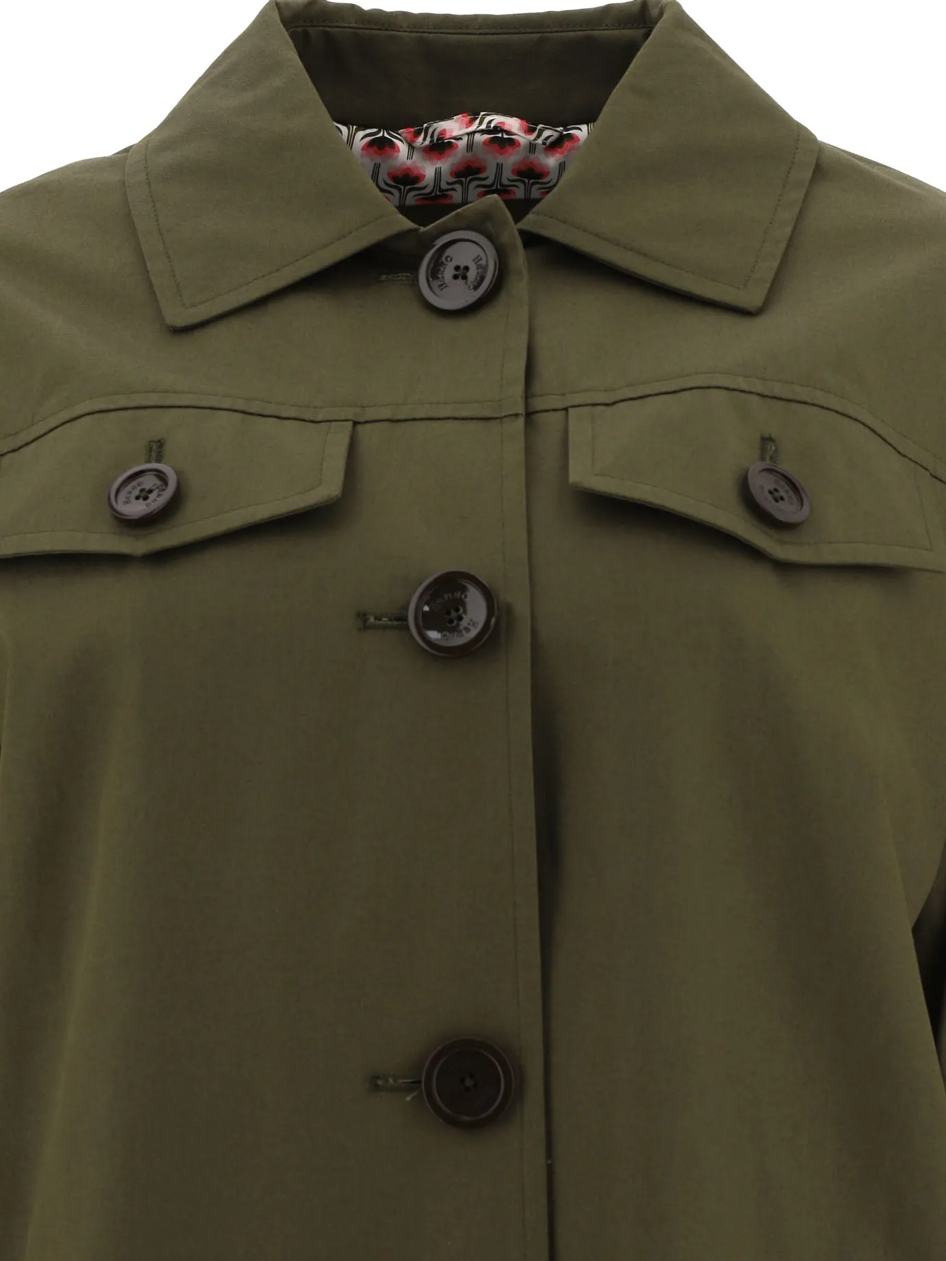 Herno Buttoned Pleated Coat