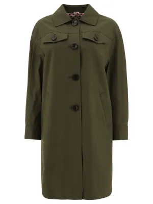 Herno Buttoned Pleated Coat