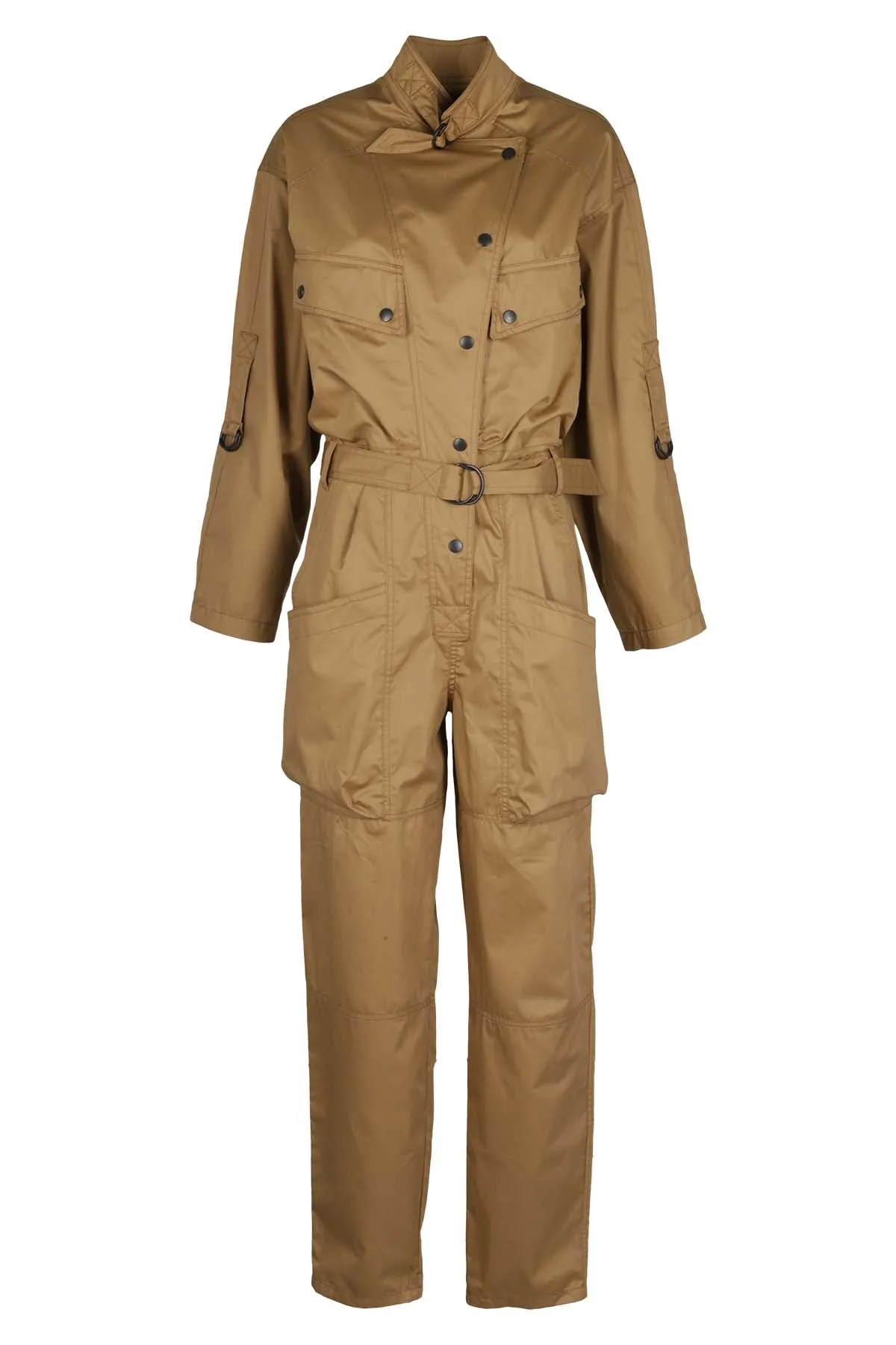 Isabel Marant Belted Long-Sleeved Jumpsuit