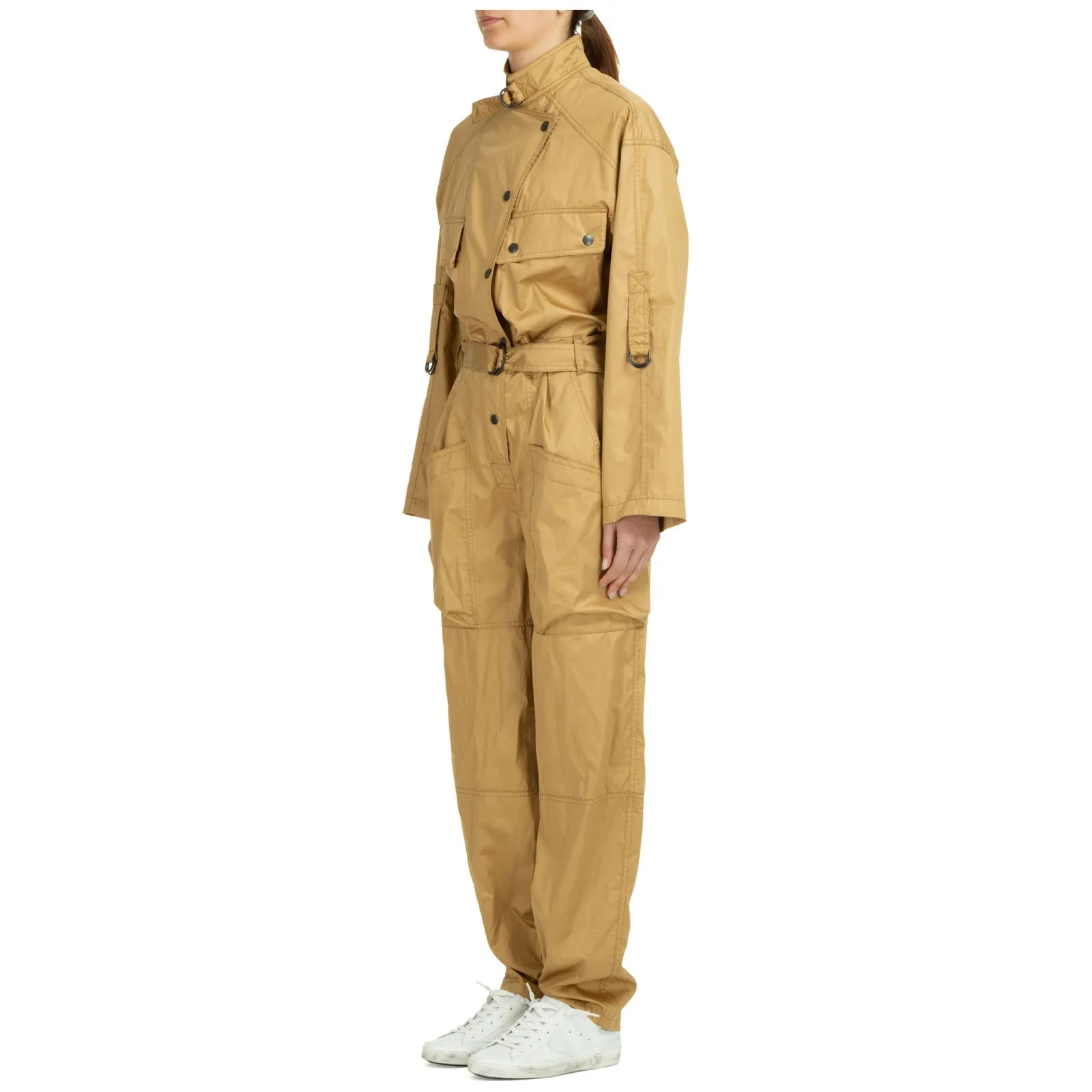 Isabel Marant Belted Long-Sleeved Jumpsuit