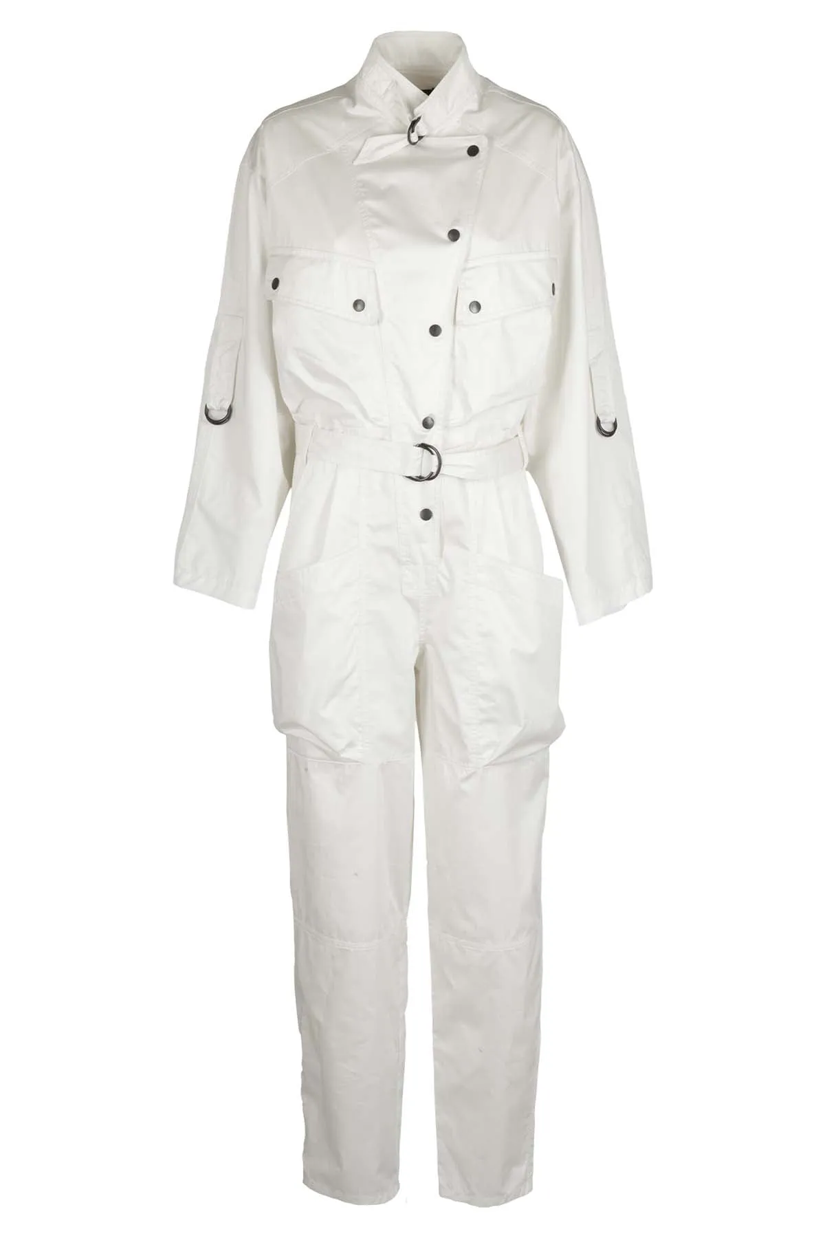 Isabel Marant Belted Long-Sleeved Jumpsuit