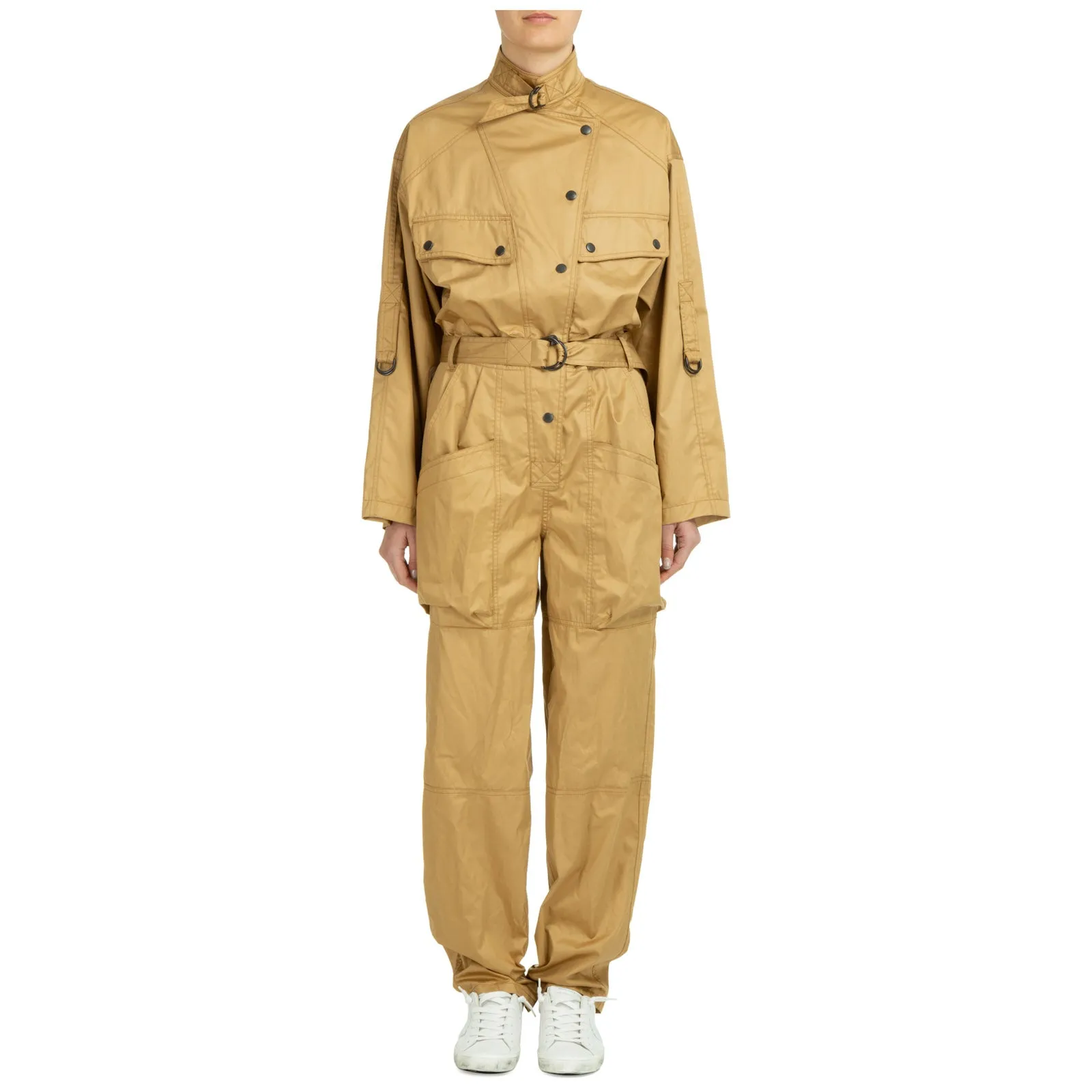 Isabel Marant Belted Long-Sleeved Jumpsuit