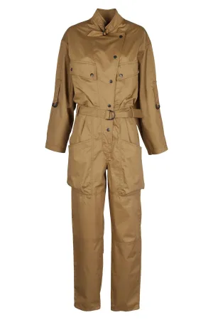 Isabel Marant Belted Long-Sleeved Jumpsuit