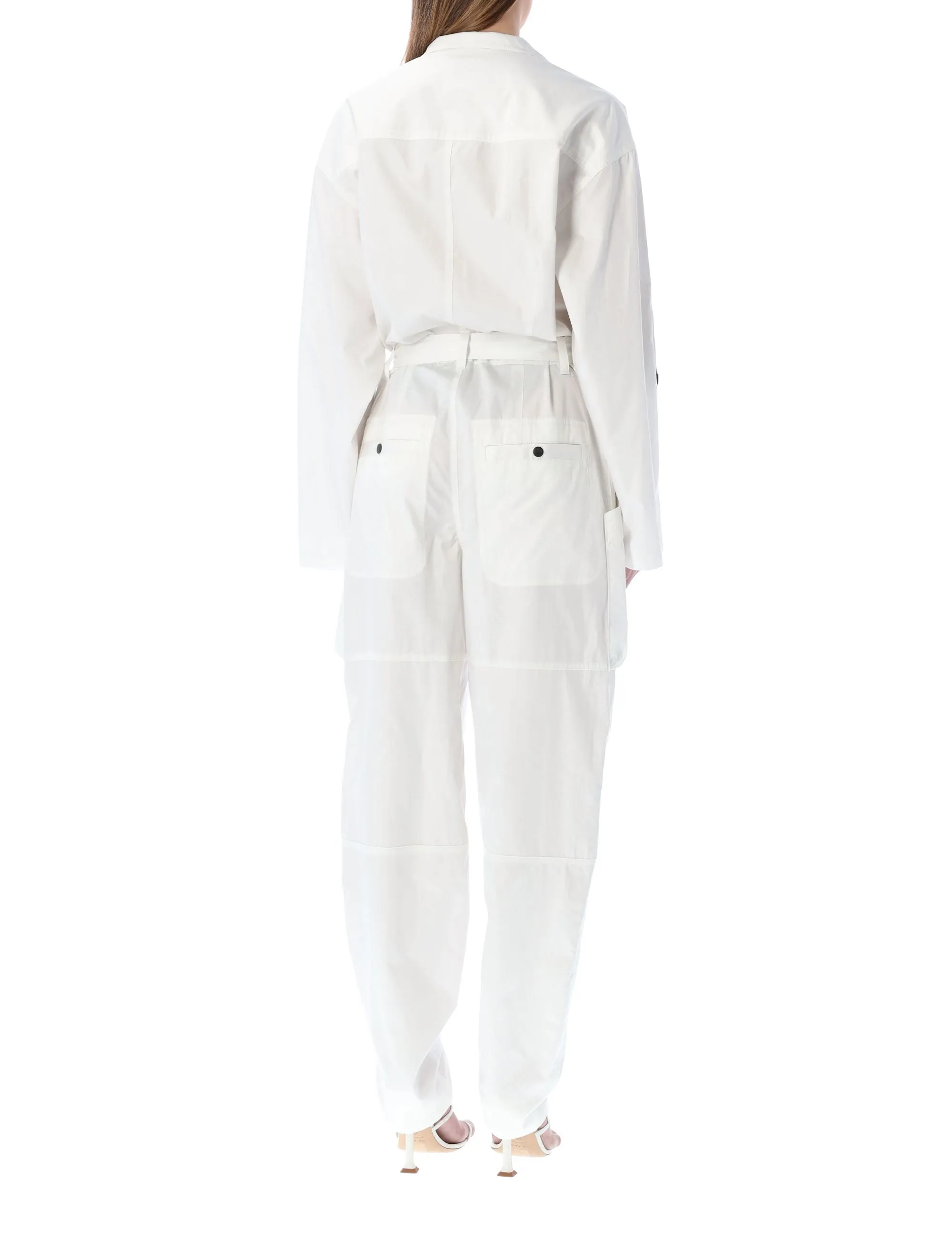 Isabel Marant Florine Belted Straight Leg Jumpsuit