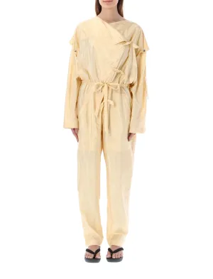 Isabel Marant Lympia Button Detailed Drawstring Jumpsuit