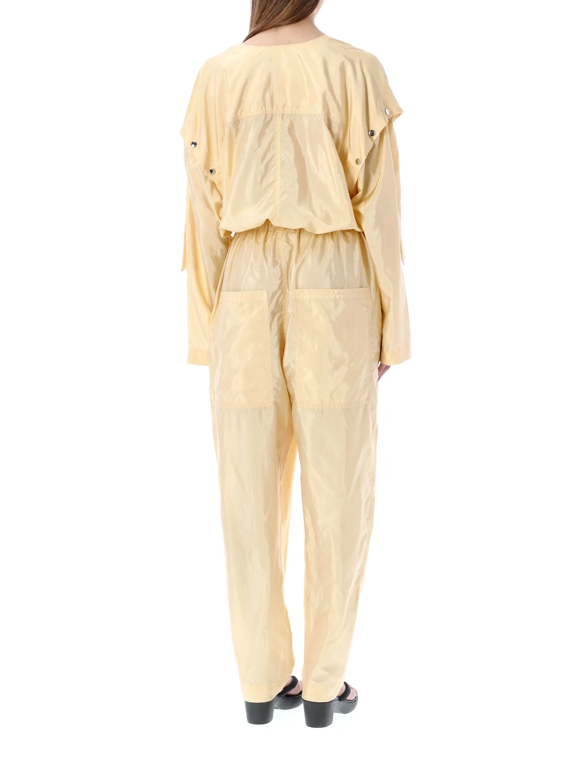 Isabel Marant Lympia Button Detailed Drawstring Jumpsuit